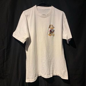 Vtg 80’s DISNEY Donald Duck COWBOY West GUN T-SHIRT Sz XXL Stained single stitch